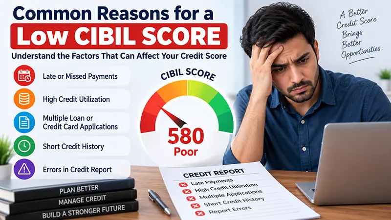 Common Reasons for a Low CIBIL Score